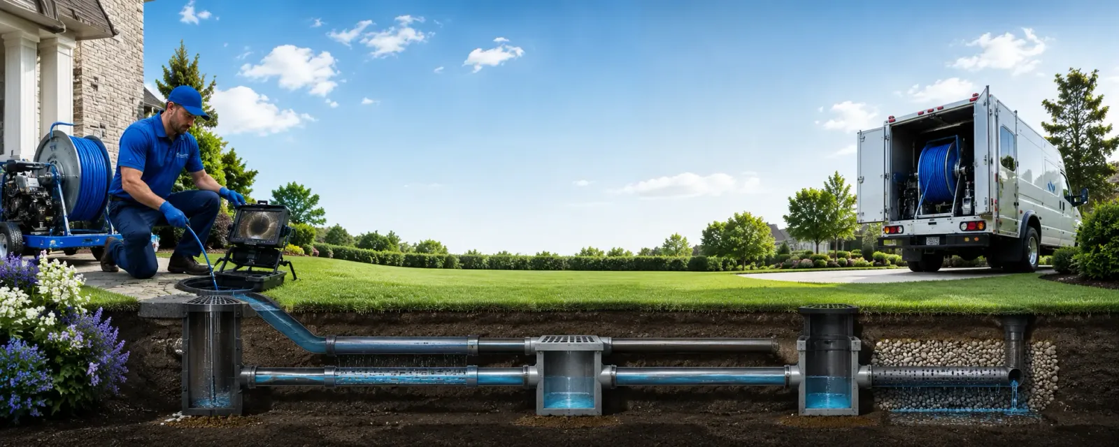 Outdoor drain cleaning information for Westmoreland, NH